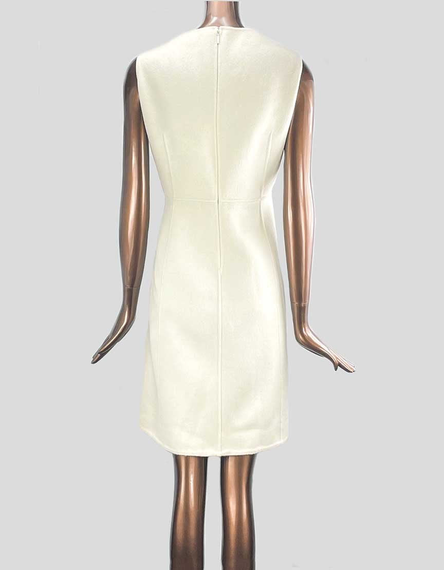 Carolina Herrera Virgin Wool Knee Length Dress Size 6 US
