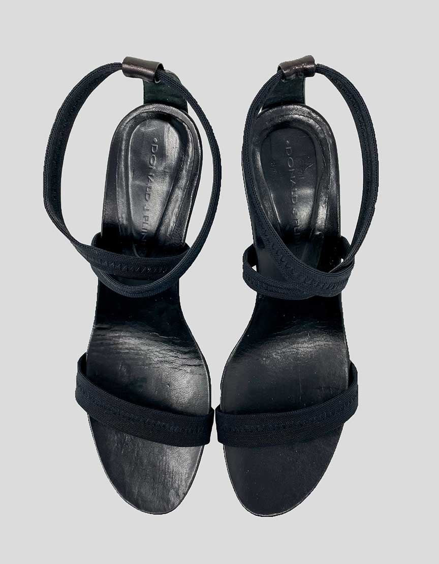 Donald J Pliner Black Open Toe Sandals