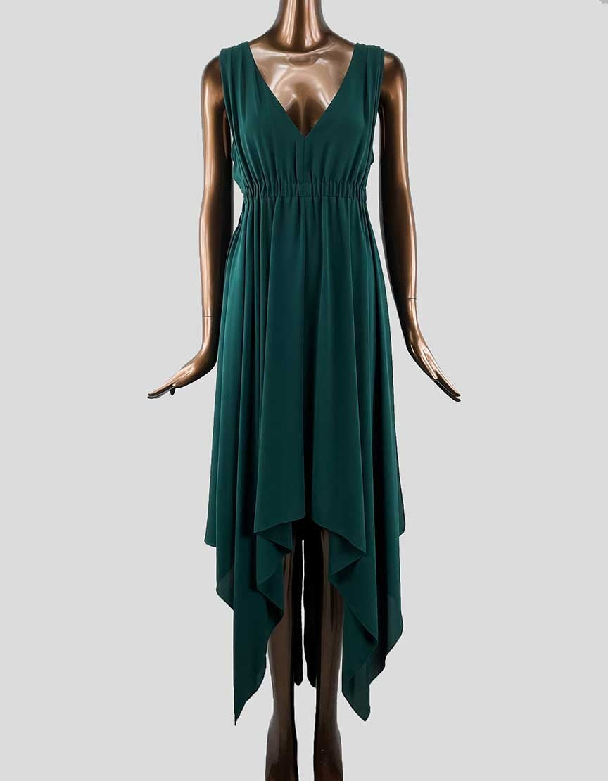 BCBGmaxazria Hankerchief Dress Green - Medium