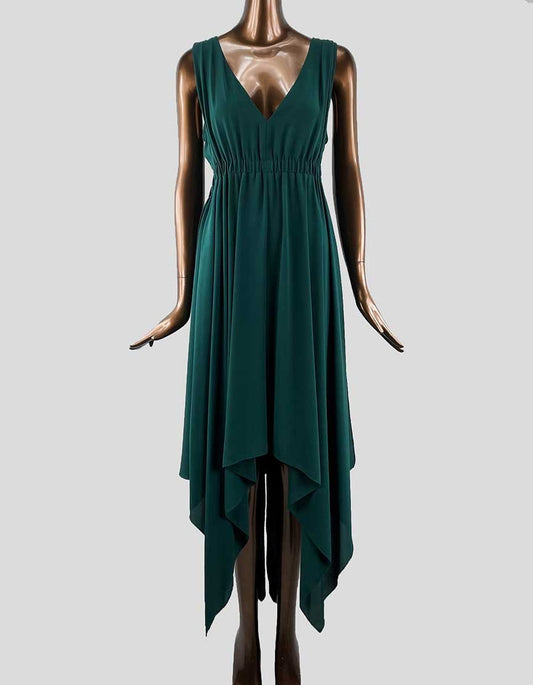 BCBGmaxazria Hankerchief Dress Green - Medium