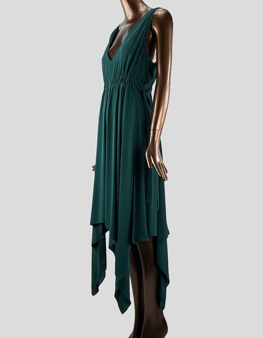 BCBGmaxazria Hankerchief Dress Green - Medium