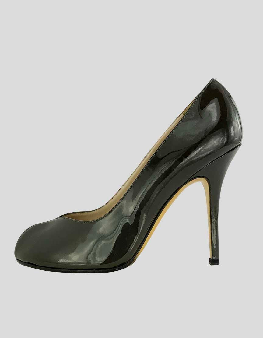 SAINT LAURENT Peep Toe Pumps - 38 IT | 8 US