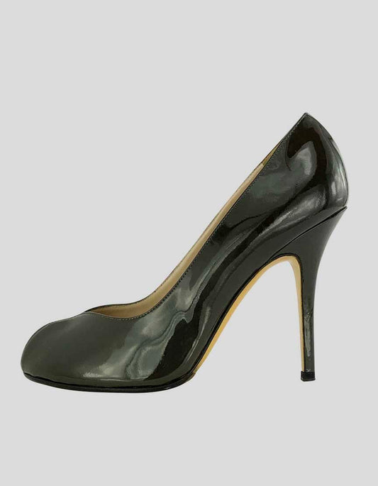 SAINT LAURENT Peep Toe Pumps - 38 IT | 8 US