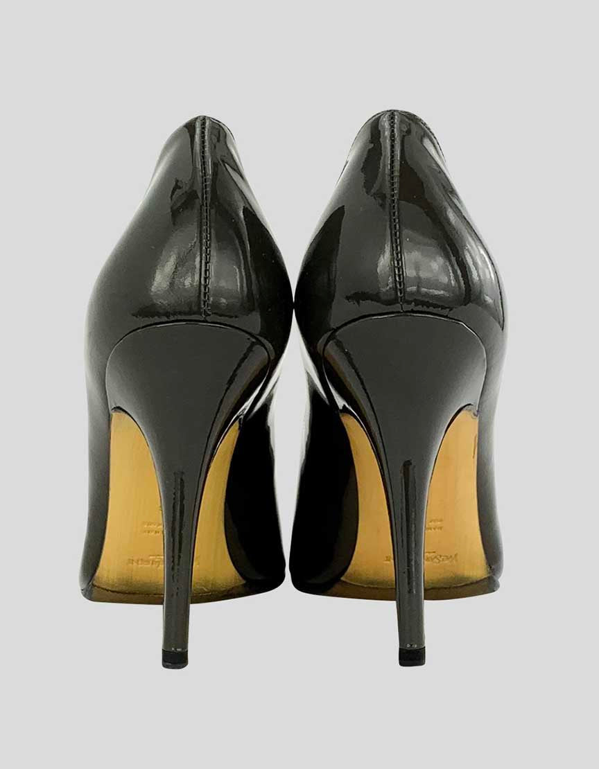 SAINT LAURENT Peep Toe Pumps - 38 IT | 8 US
