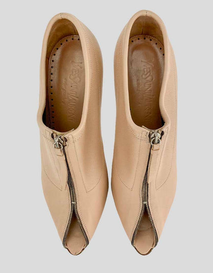 SAINT LAURENT Open Toe Bootie - 38.5 IT | 8.5 US