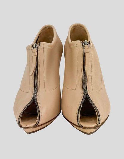 SAINT LAURENT Open Toe Bootie - 38.5 IT | 8.5 US