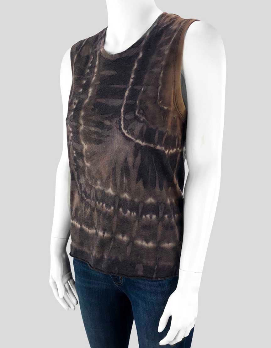 Rachel Allegra Brown Tie Dye Tank Womne 1 US