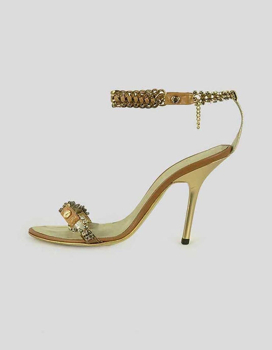 ROBERTO CAVALLI Sandals with Ankle Straps - 5 US | 35 IT