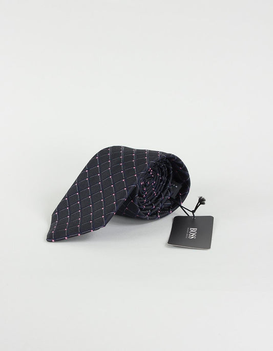 BOSS HUGO BOSS Black Foulard Tie w/ Tags - One Size