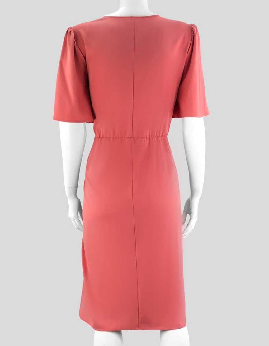 ELOQUII Coral Dress with Cinched Waist - 16 US