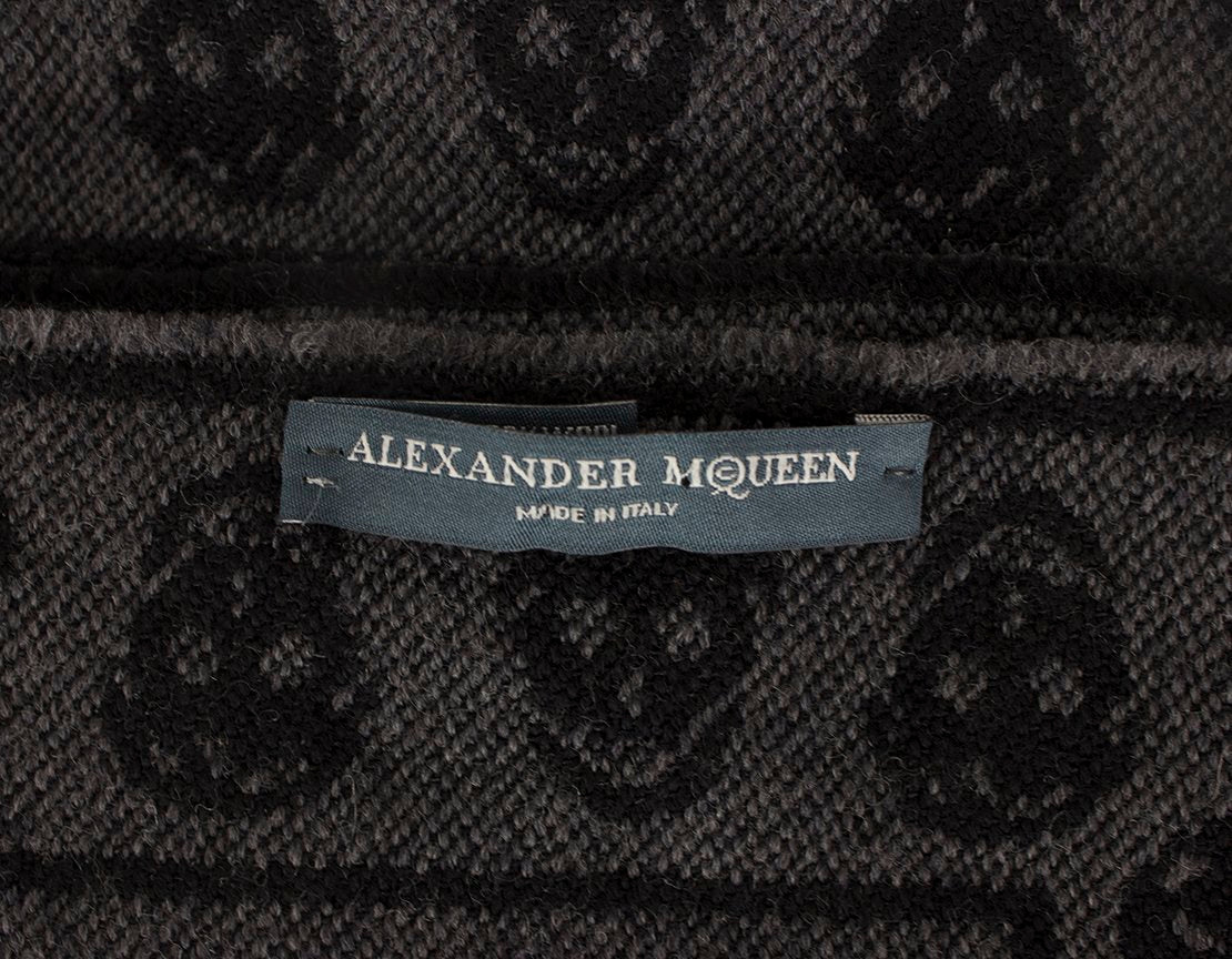 ALEXANDER McQUEEN Skull Wool Scarf - O/S