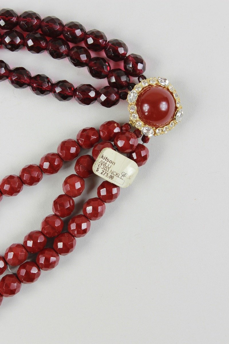 Kitson Three Strand Necklace