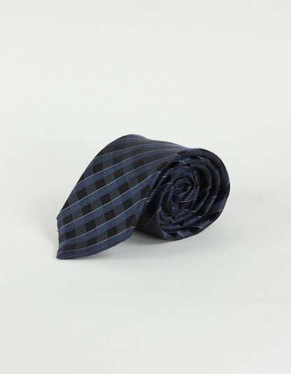 JOHN VARVATOS USA Black Tie with Stripes - One Size
