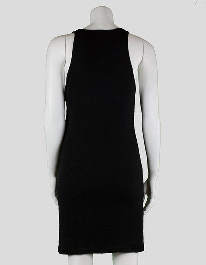 Monrow Black Sleeveless Scoop Neck Knit Dress Size Small