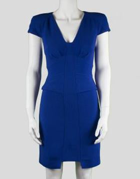 Tibi Dress With Sweetheart Neckline Capped Sleeve - 2 US