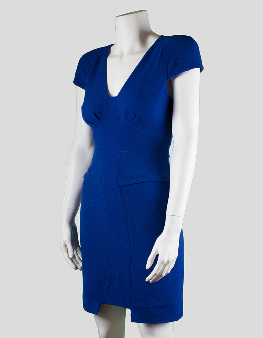 Tibi Dress With Sweetheart Neckline Capped Sleeve - 2 US