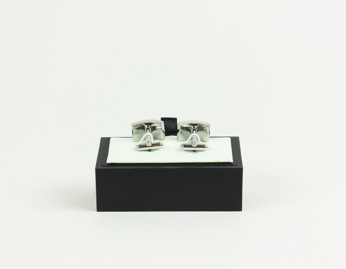 Cufflinks Rectangle Mother Of Pearl Silver