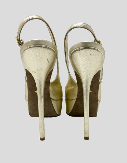 SERGIO ROSSI Slingback Platform Pumps - 9.5 US | 39.5 IT