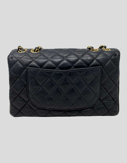 Chanel Medium Single Flap Bag In Black Diamond Quilted Leather Bag
