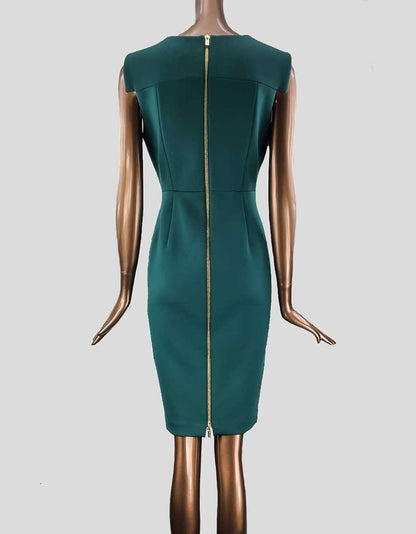 Calvin Klein Green Dress With Back Zipper - 8 US Calvin Klein Green Dress With Back Zipper - 8 US