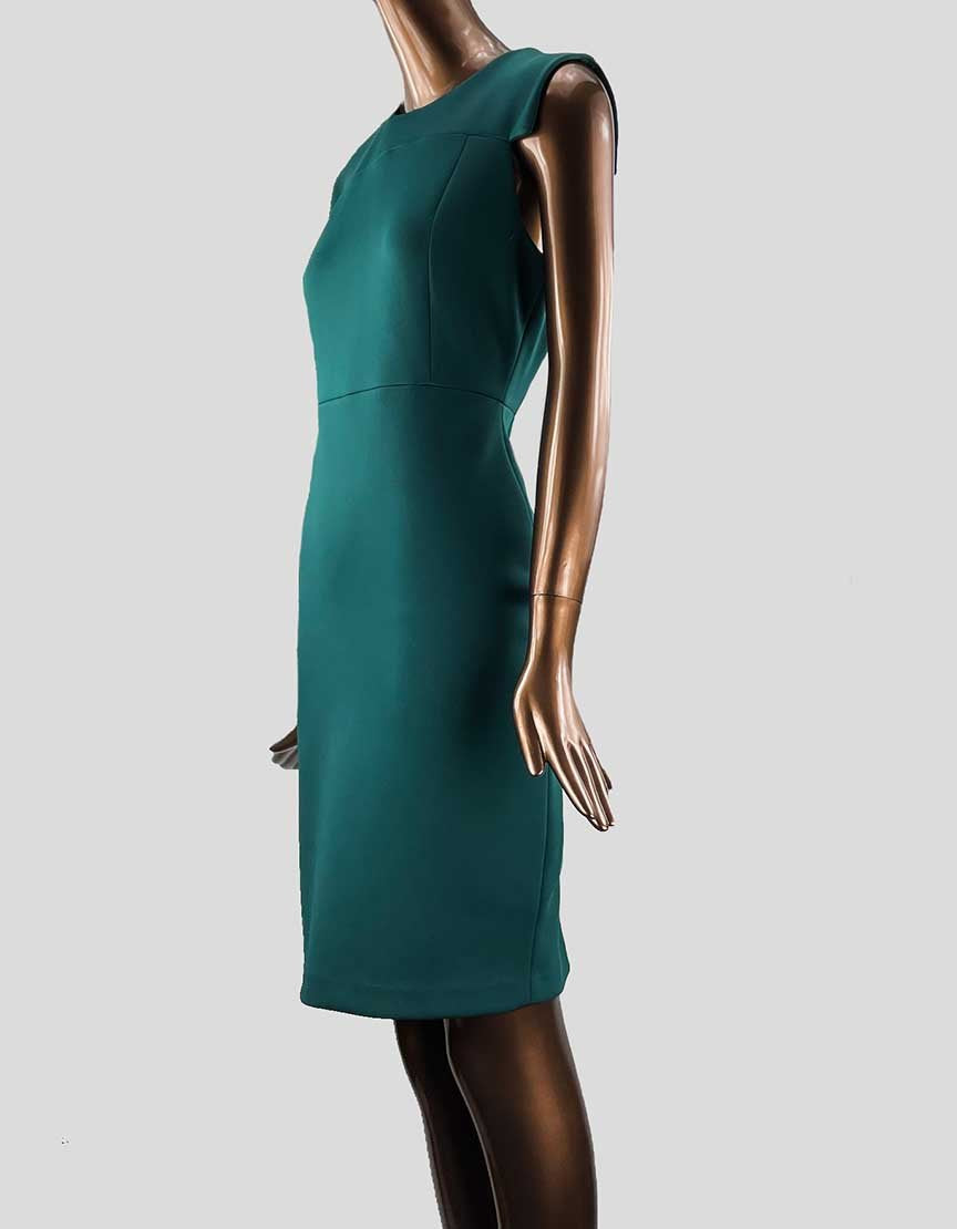 Calvin Klein Green Dress With Back Zipper Size 8 US