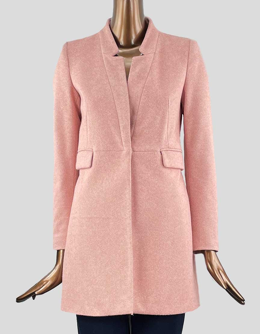 ZARA Tweed Overcoat - Small