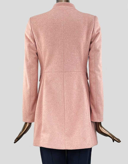 ZARA Tweed Overcoat - Small