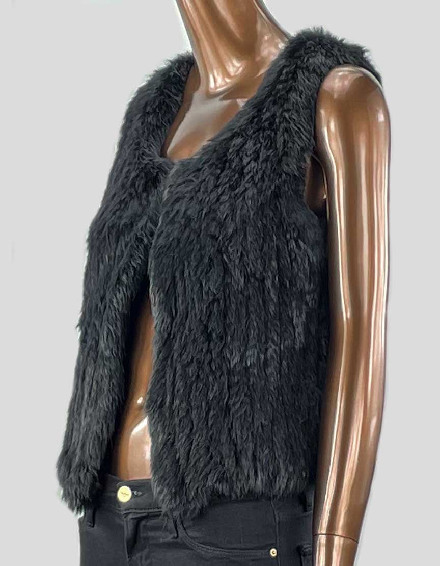 525 AMERICA Rabbit Fur Vest -  Small