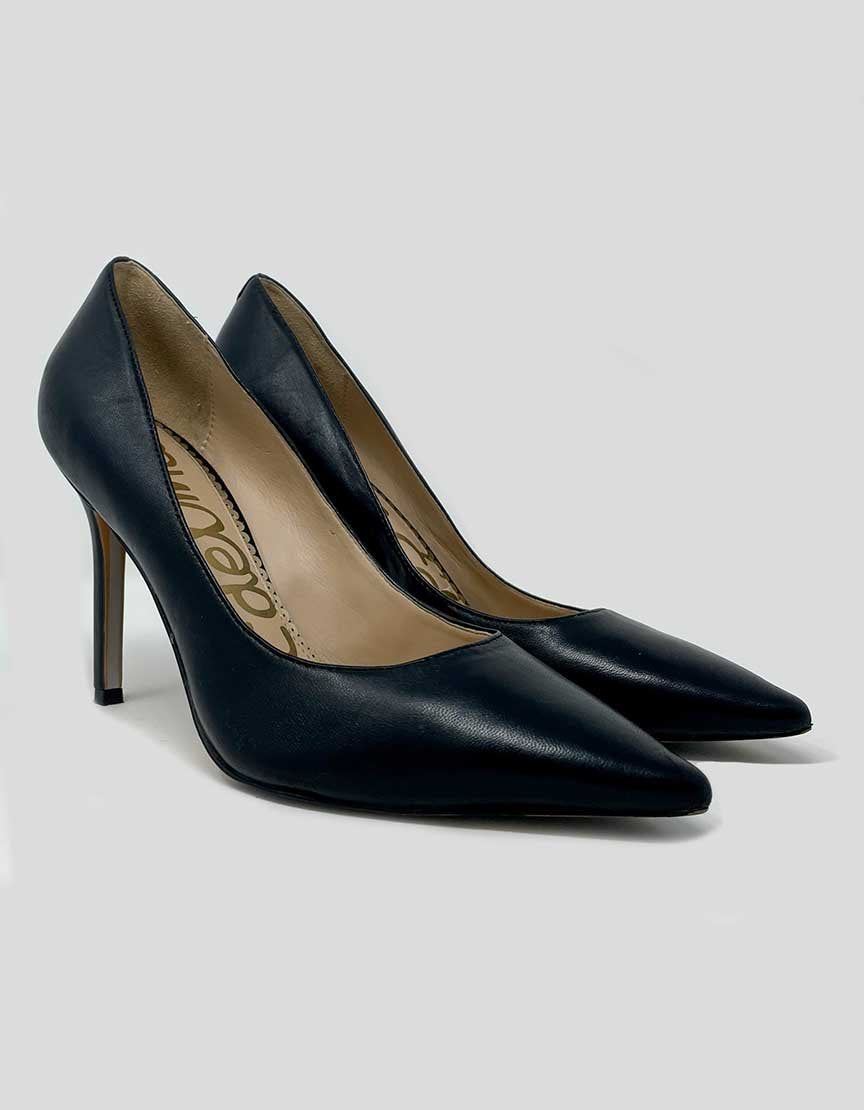 Sam Edelman Black Hazel Pointed Toe Heel 7M US