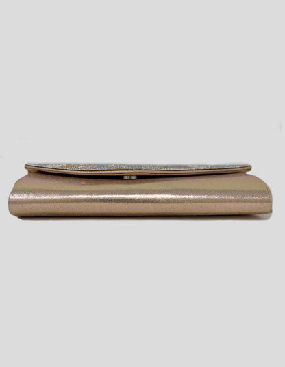 Champagne Evening Clutch With Embellishments