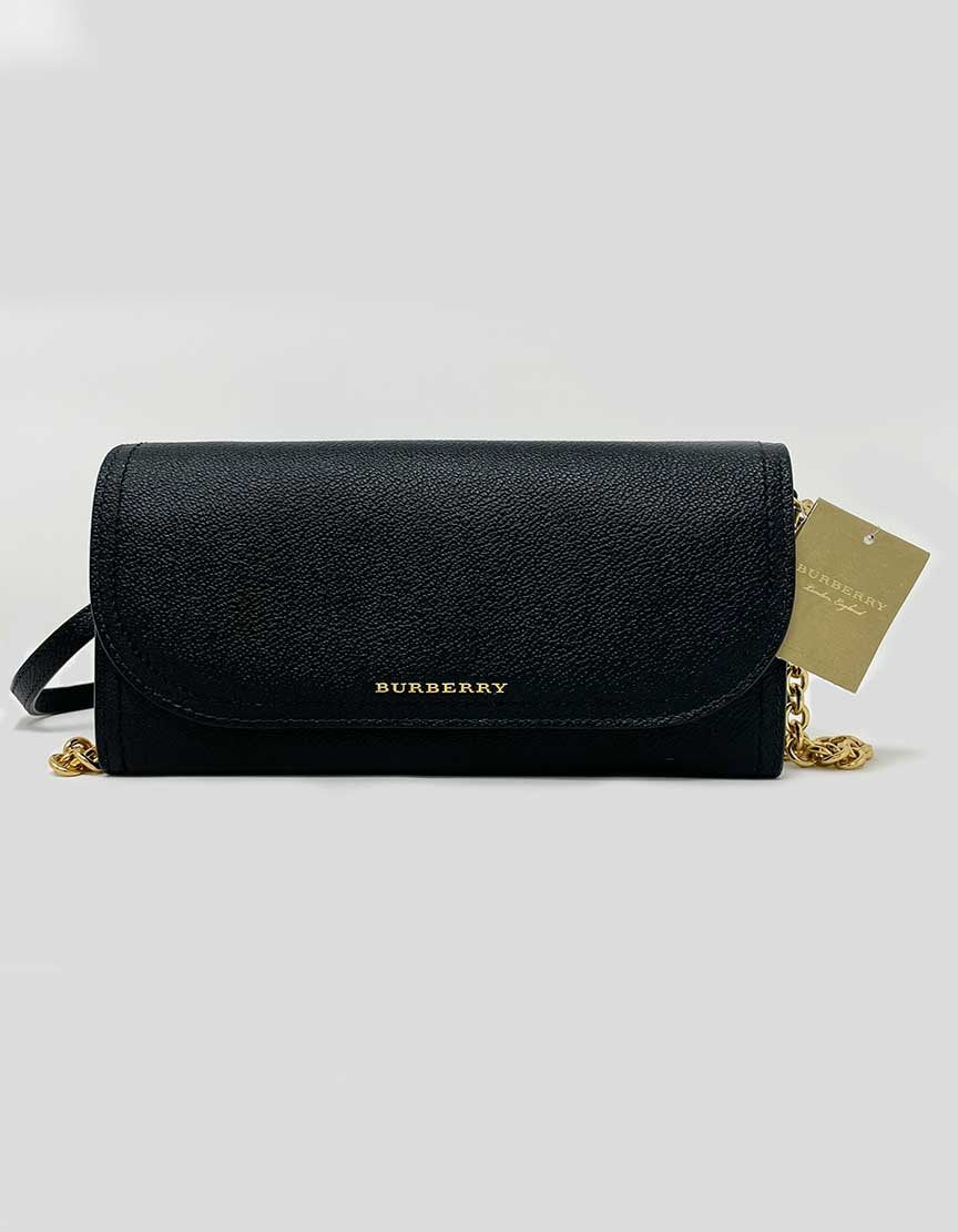 Burberry Henley Black Leather Crossbody Bag