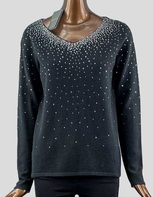 NEIMAN MARCUS Black Cashmere Sweater w/ Tags - Medium