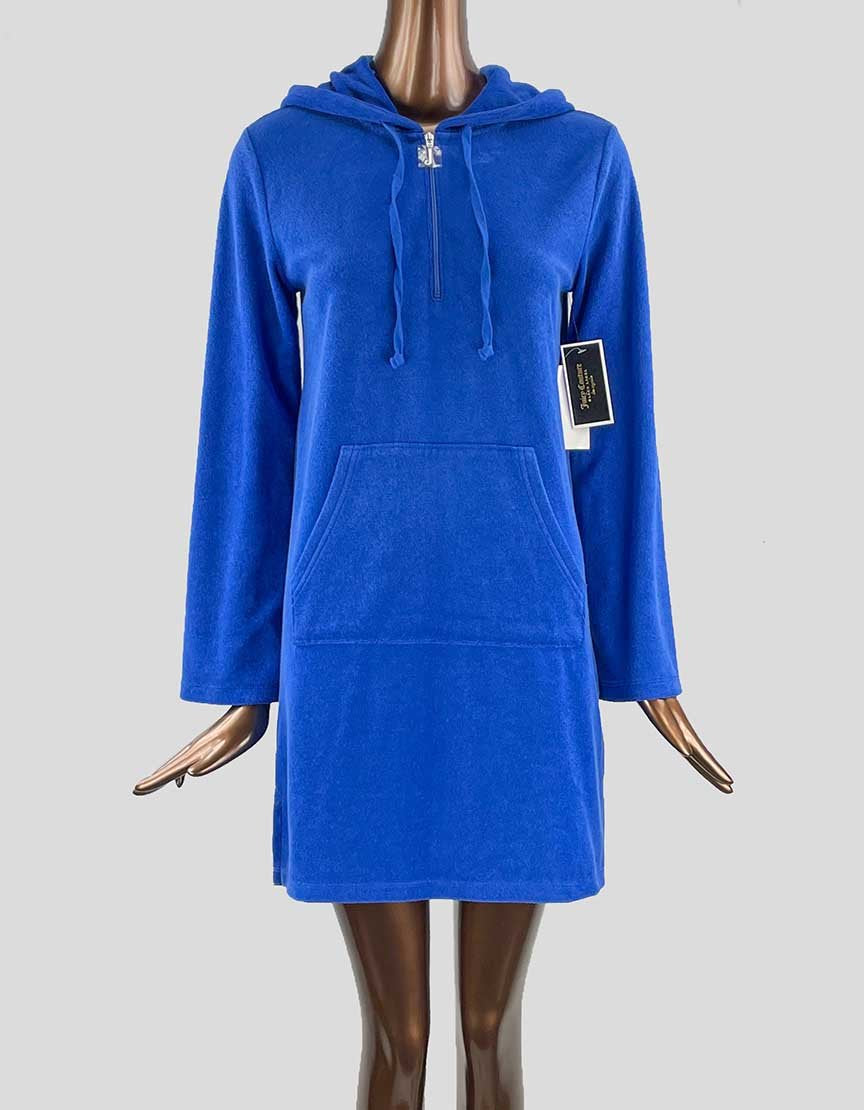 JUICY COUTURE Black Label Micro Terry Hooded Coverup w/ Tags