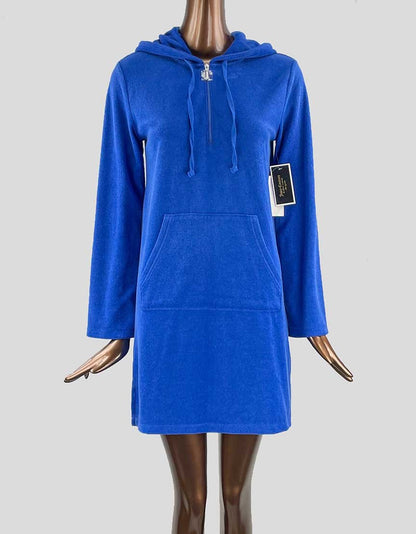 JUICY COUTURE Black Label Micro Terry Hooded Coverup w/ Tags