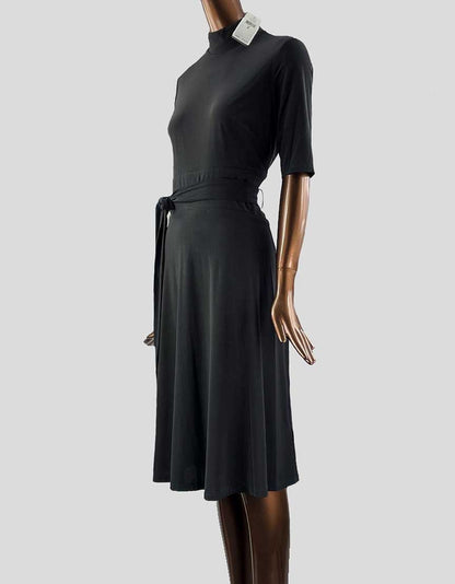 Lauren Ralph Lauren Black Mock Neck Turtleneck Dress 8 US