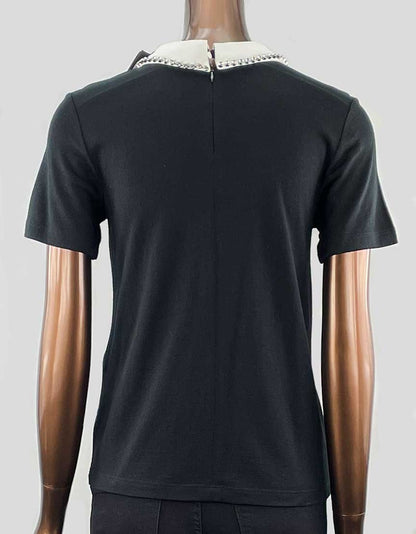 Maje T Shirt With Removable Collar Size 4 US