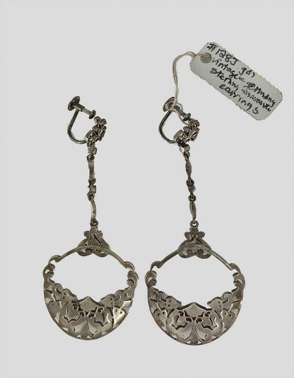 Vintage Silver Drop Earrings