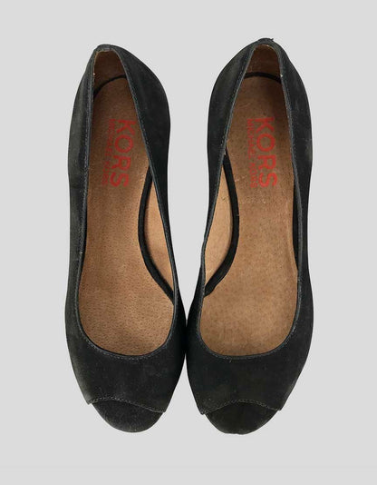 KORS MICHAEL KORS Peep Toe Wedges - 6.5M US