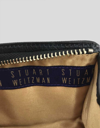 Stuart Weitzman Black Evening Wristlet