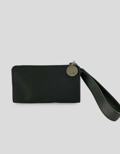 Stuart Weitzman Black Evening Wristlet