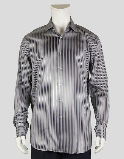 Boss Hugo Boss Grey Button Down Dress Shirt - 17-43 US LuxAnthropy Boss Hugo Boss Grey Button Down Dress Shirt - 17-43 US LuxAnthropy