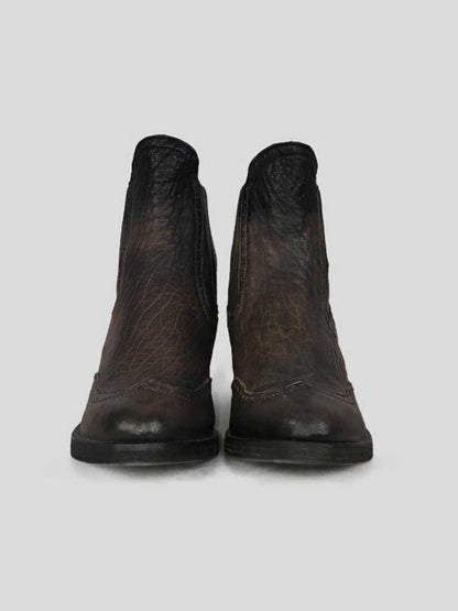 All Saints Distressed Mock Brogue Western Bootie 37 IT 7 US