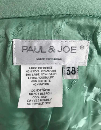 Paul Joe Double Breasted Military Inspired Wool Pea Coat 38 Fr