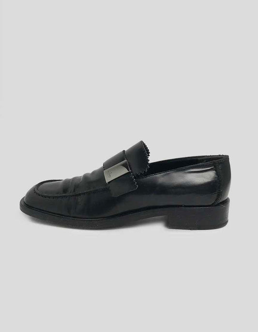 Gucci Black Square Toe Loafers Size 6.5B US