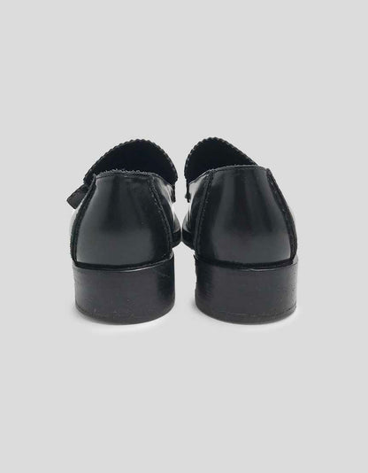 Gucci Black Square Toe Loafers - 6.5B US