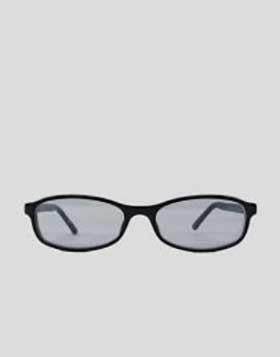 Gucci Black Eyeglass Frames With Silver Tone Brand Logo On The Arms