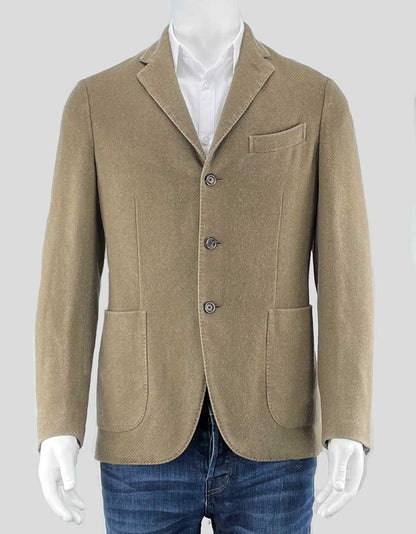 Boglioli Men's Deconstructed K Jacket Sport Coat In Cashmere Size 38 US