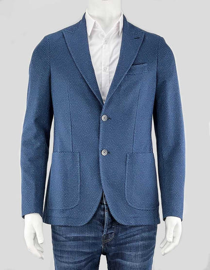 Sartoria Latorre Men's Weave Sport Coat With Notched Lapel US 40 It 50