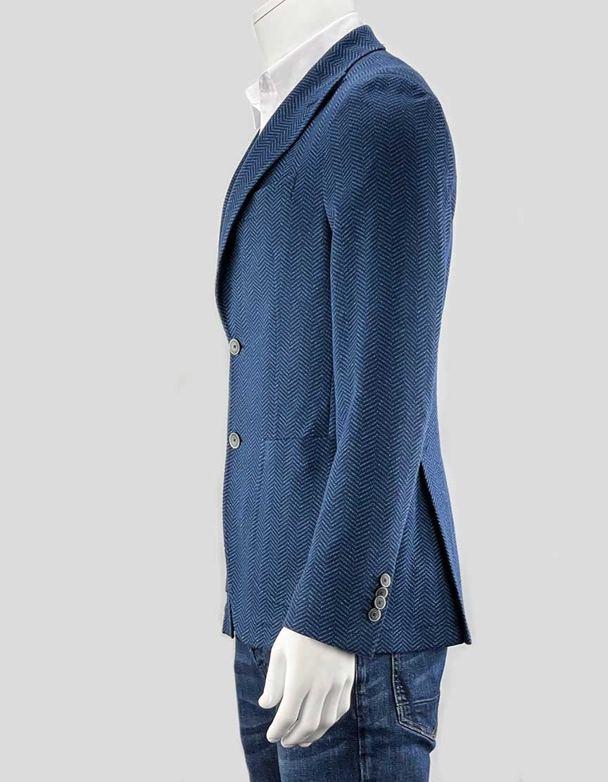 Sartoria Latorre Men's Weave Sport Coat With Notched Lapel US 40 It 50