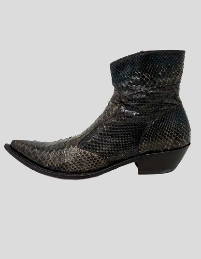 Gianni Barbato Python Boots Size 41.5 It